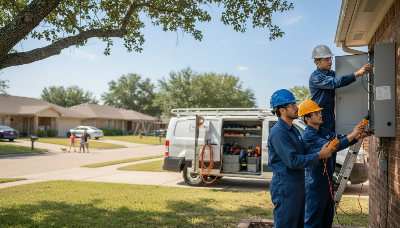 Certified electrician providing emergency electrical services in Firth, ID